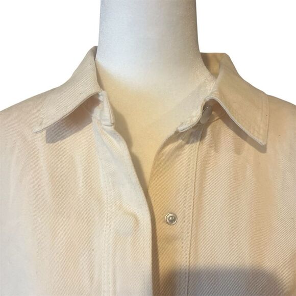 NWT L*Space women's Winslow Jacket size medium in cream color with snap closure - Picture 7 of 12